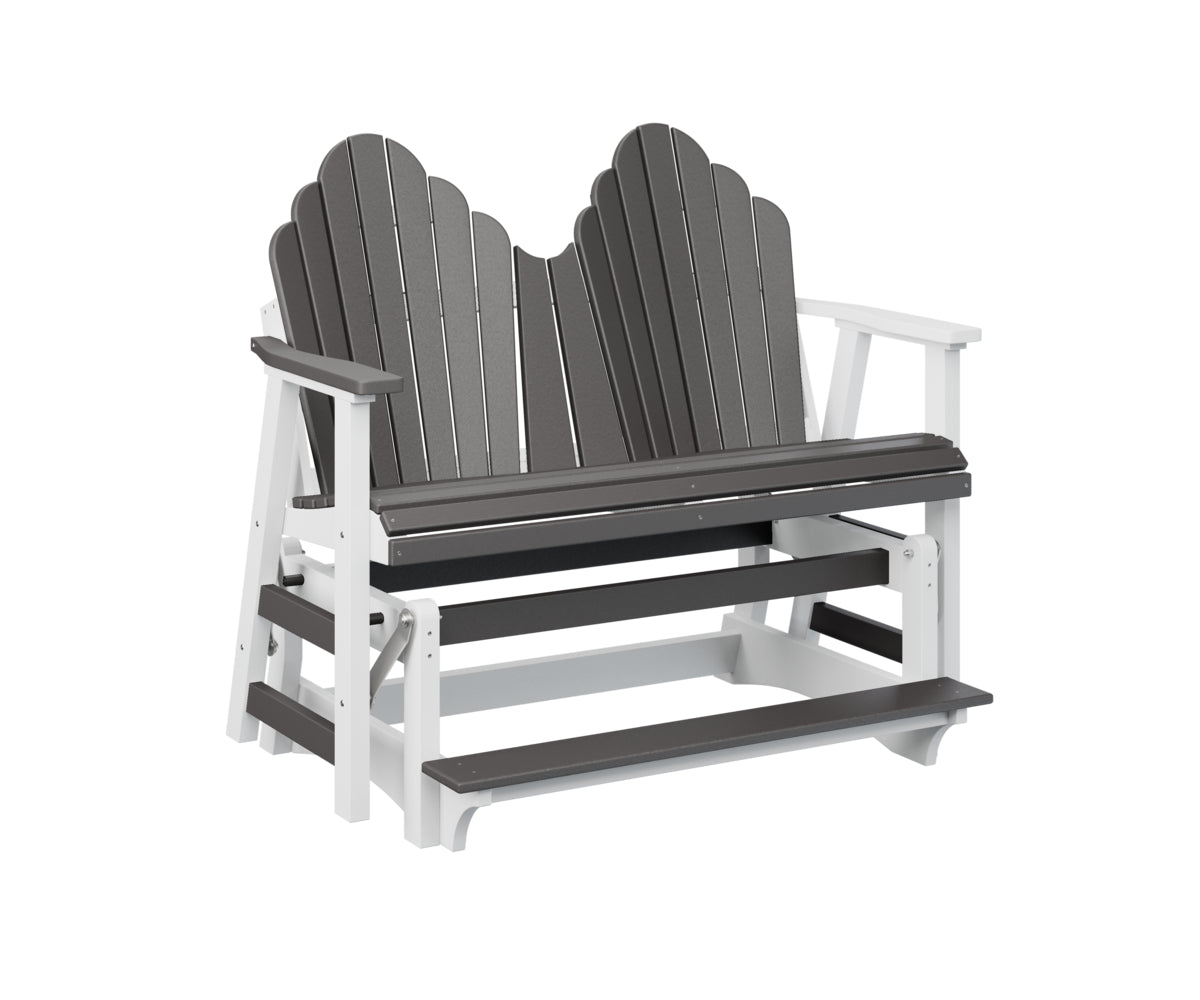 Berlin Gardens Cozi Back Double Counter Glider - Outdoor Patio Swing Bench with Canopy for Porch, Garden, and Backyard Relaxation