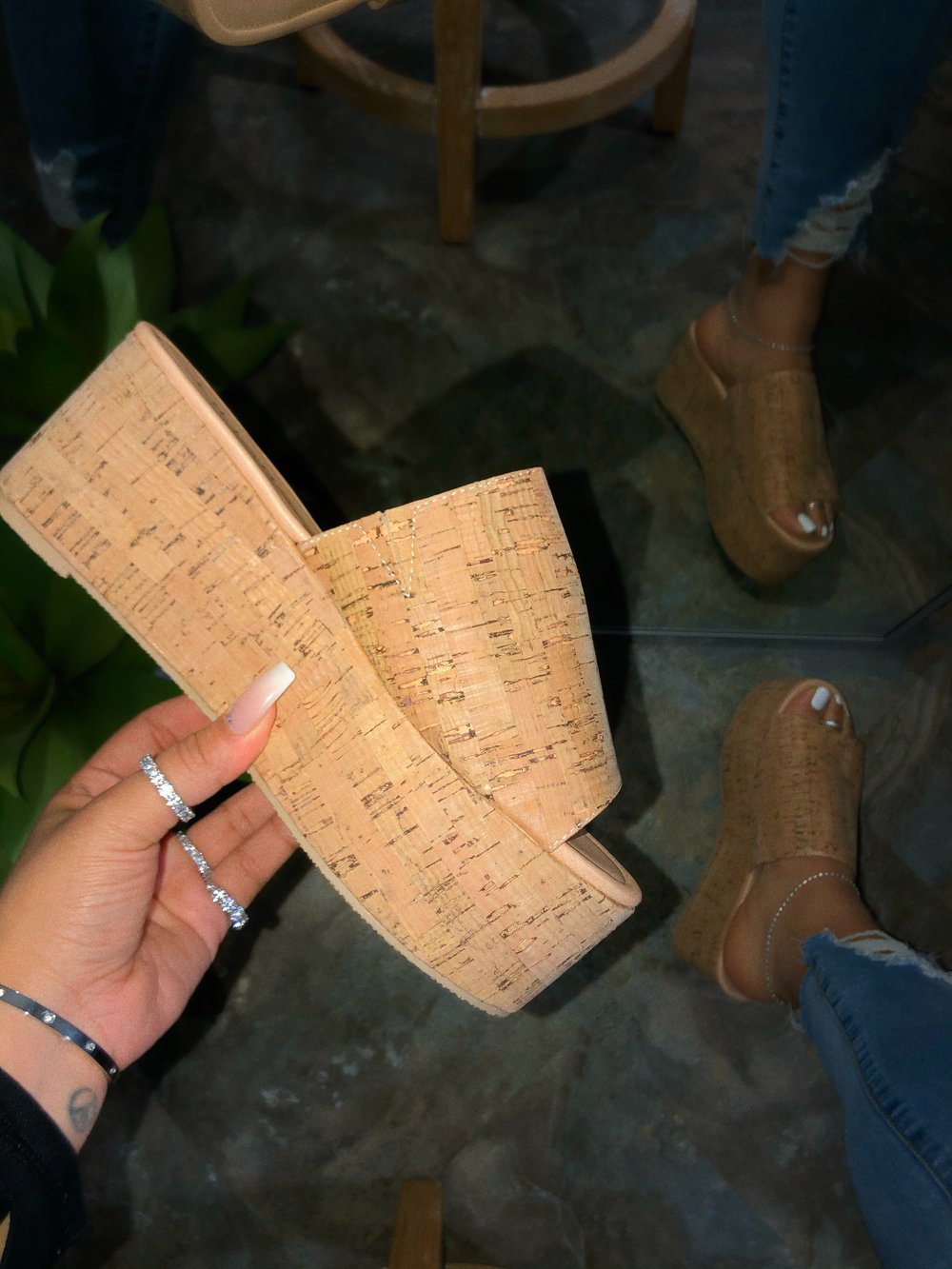 Britney Women's Cork Platform Sandals - Comfortable Summer Wedge Shoes for Beach, Vacation & Casual Outings