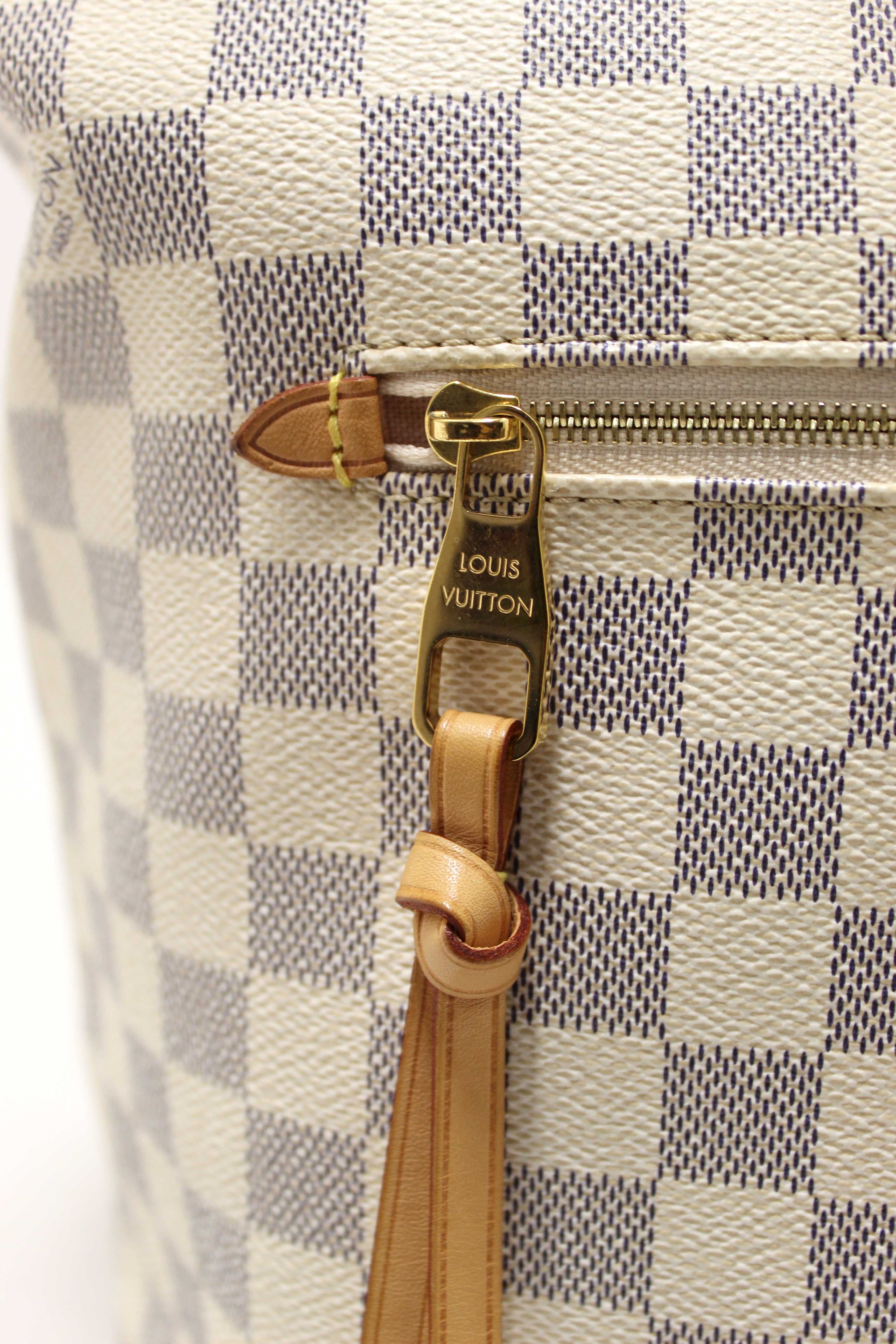 Authentic Louis Vuitton Damier Azur Iena PM Tote Shoulder Bag - Luxury Designer Handbag for Women, Perfect for Work, Travel & Everyday Use
