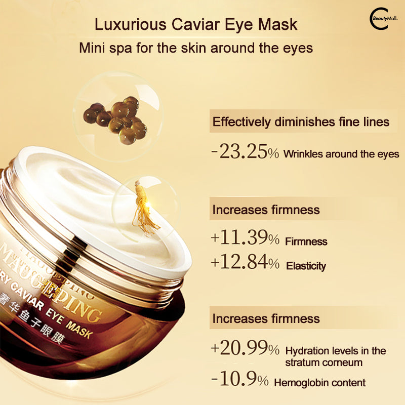MAOGEPON Luxury Caviar Eye Mask for Dark Circles & Wrinkles - Anti-Aging Eye Treatment for Puffy Eyes & Fine Lines - Perfect for Night Care & Spa Day