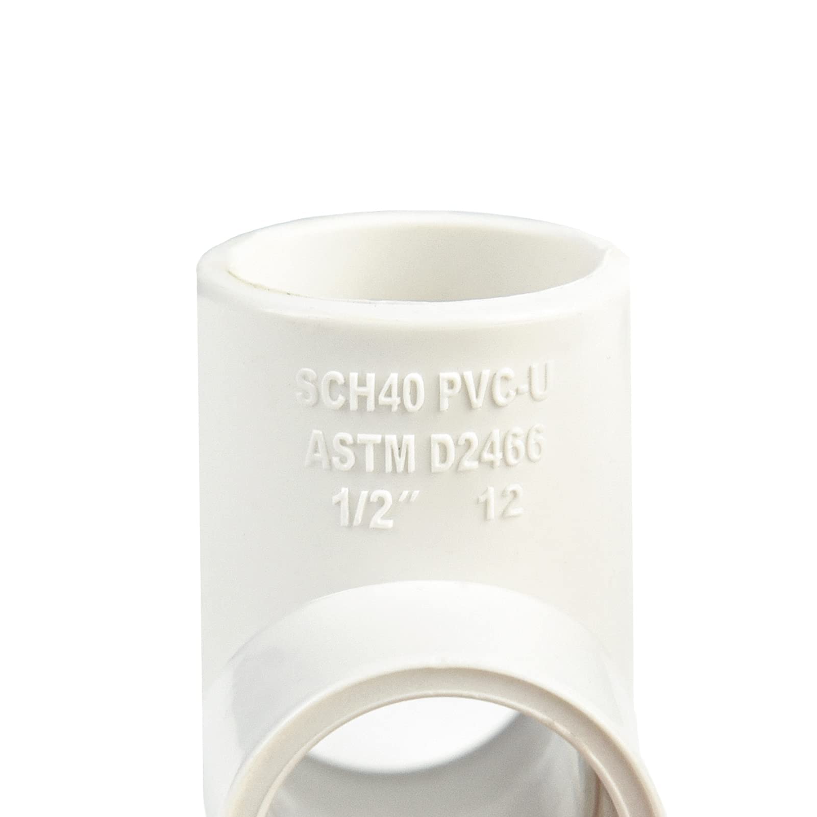 2-Pack 2-Inch 3-Way Tee Elbow PVC Pipe Fitting Coupling Adapter (Socket x Socket x Socket) - Schedule 40 PVC Plumbing Connector for Water Supply, Drainage & Irrigation Systems - Durable, Easy to Install for Home, Garden & Industrial Use