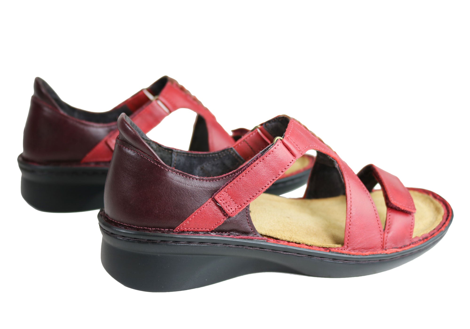 Naot Figaro Women's Leather Comfort Sandals - Wide Fit, Orthotic Friendly - Perfect for Walking, Travel & Casual Wear