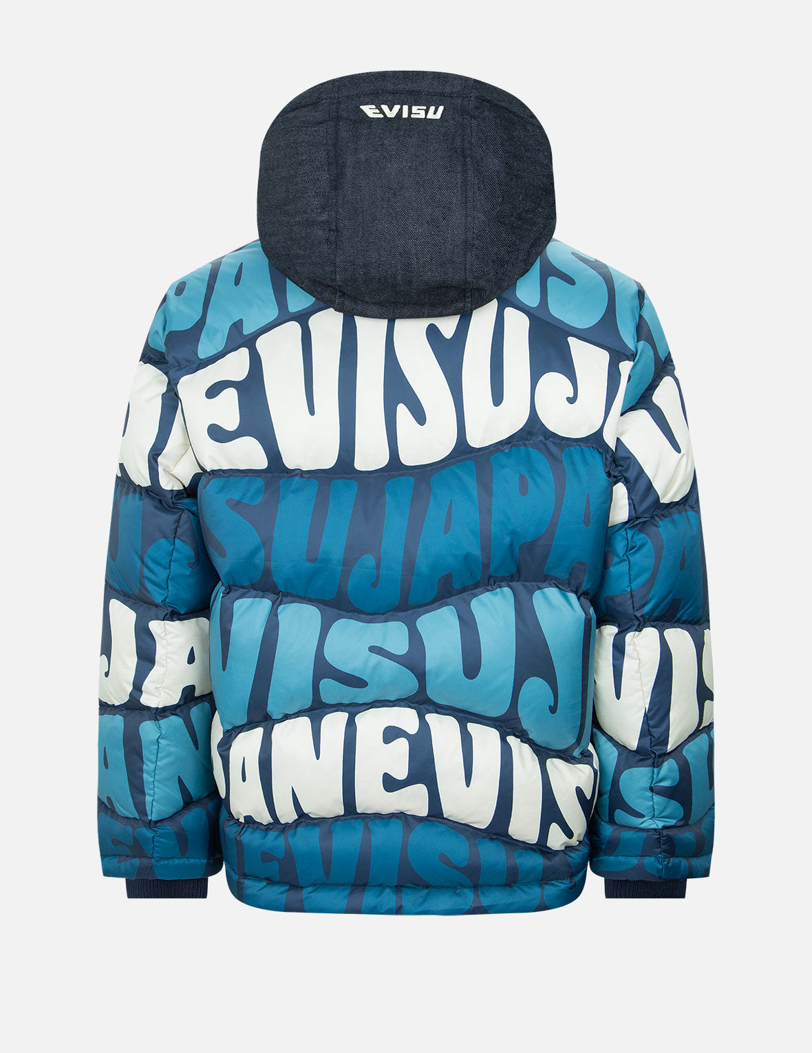 Trendy Allover Wavy Text Print Down Jacket for Women - Lightweight Winter Coat with Hood, Warm Puffer Jacket for Cold Weather - Perfect for Outdoor Activities, Travel & Daily Wear
