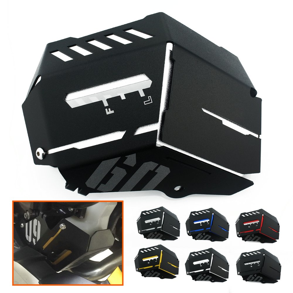 Heinmo Motocross Motorcycle Radiator Side Cover & Coolant Reservoir Tank Grill Guard for Yamaha MT-09 FZ-09 FZ-9 (2014-2016) - Durable Protective Cover for Off-Road & Street Riding