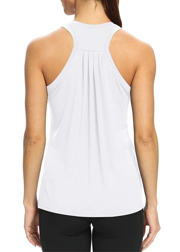 Bestisun Women's Loose Fit Racerback Tank Tops - Breathable Workout Shirts for Yoga, Running, Gym & Dance | Comfortable Athletic Wear for Fitness & Active Lifestyle