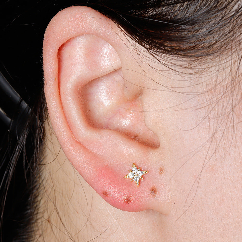 20G Animal Conch Double Piercing Earrings - Stainless Steel Cartilage Hoop Earrings for Women | EGD0514 | Perfect for Everyday Wear, Parties & Gifts