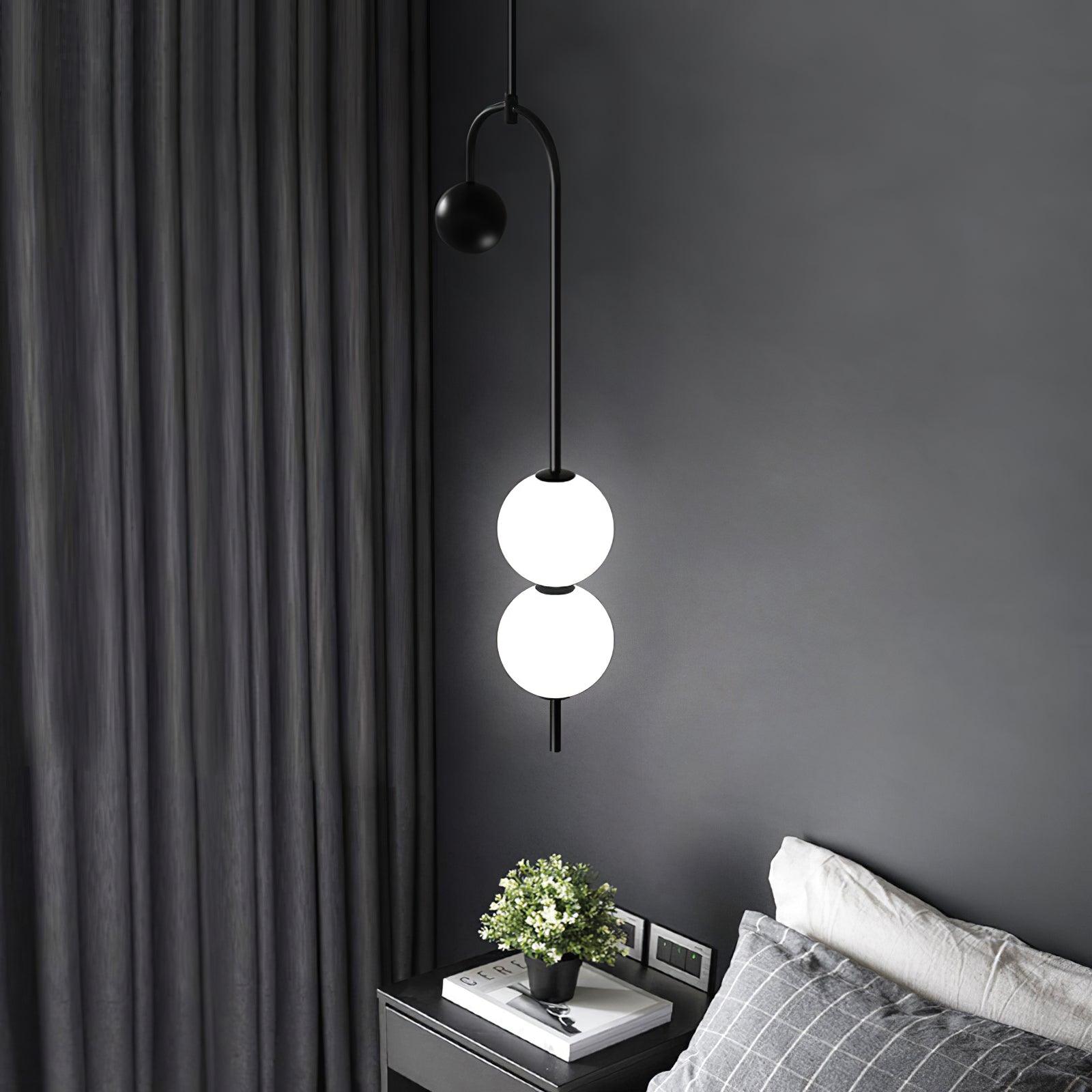 Alina Pendant Light - Modern Glass Hanging Chandelier for Kitchen Island, Dining Room & Bedroom Lighting | Dimmable LED Ceiling Fixture