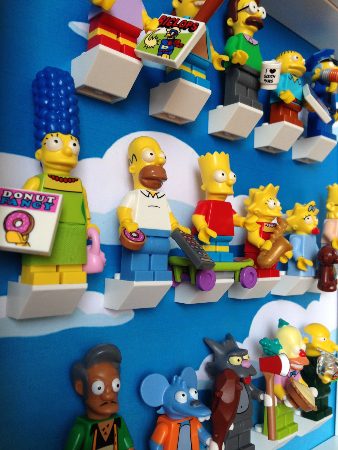 2-Pack Lego® Simpsons Minifigure Display Frames for Series 1 & 2 - Perfect for Collectors and Home Decor