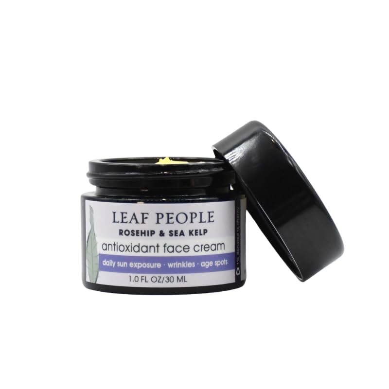 Rosehip & Sea Kelp Antioxidant Face Cream - 1.0 fl oz | Hydrating Anti-Aging Moisturizer for Dry & Sensitive Skin | Day & Night Skincare Routine