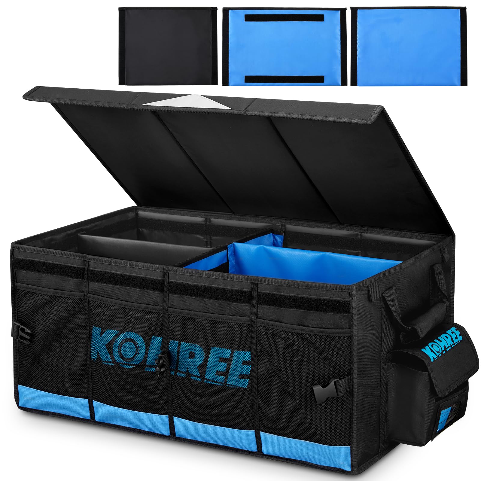 Kohree 74L Collapsible RV Storage Bag - Waterproof RV Caddy Organizer for RV Accessories, Holds Stabilization Jacks & Electric Gear | Perfect for RV Camping, Road Trips & Outdoor Adventures