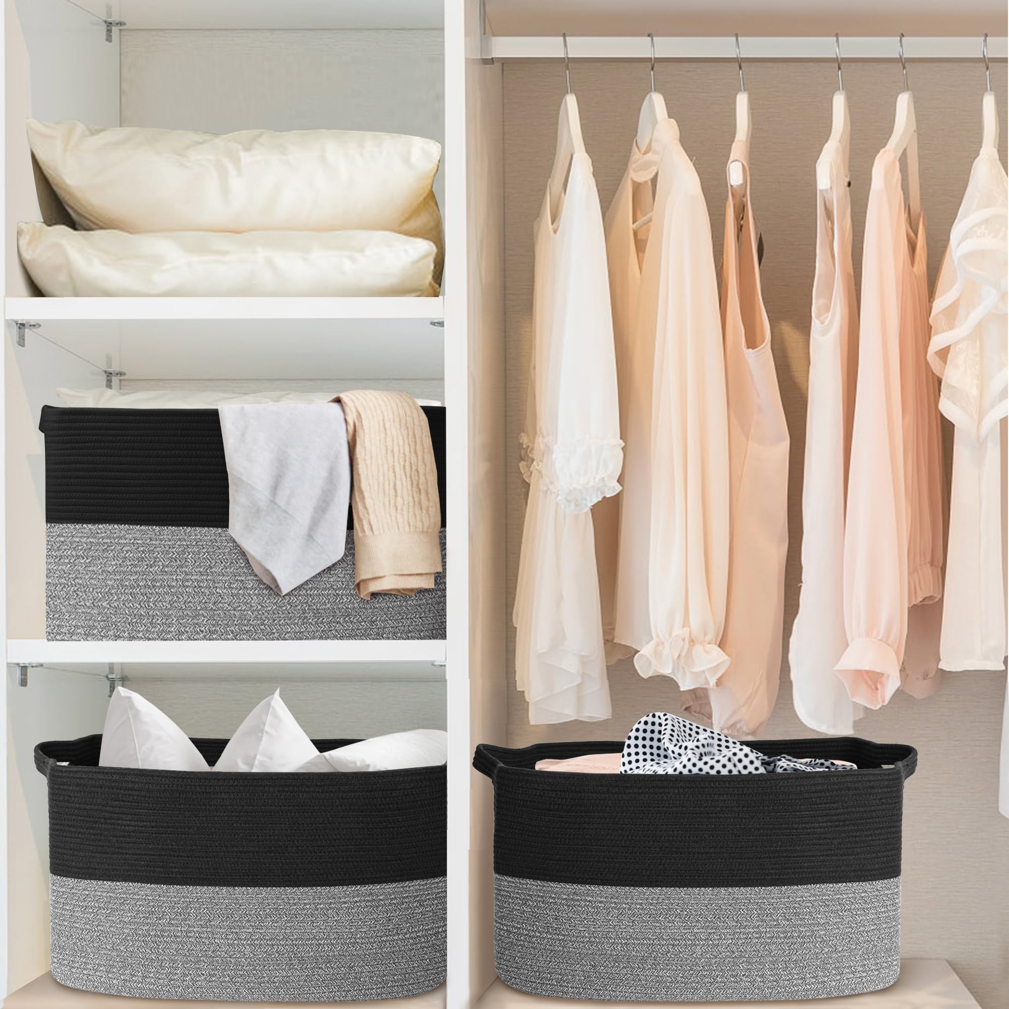 Large Woven Storage Basket 24