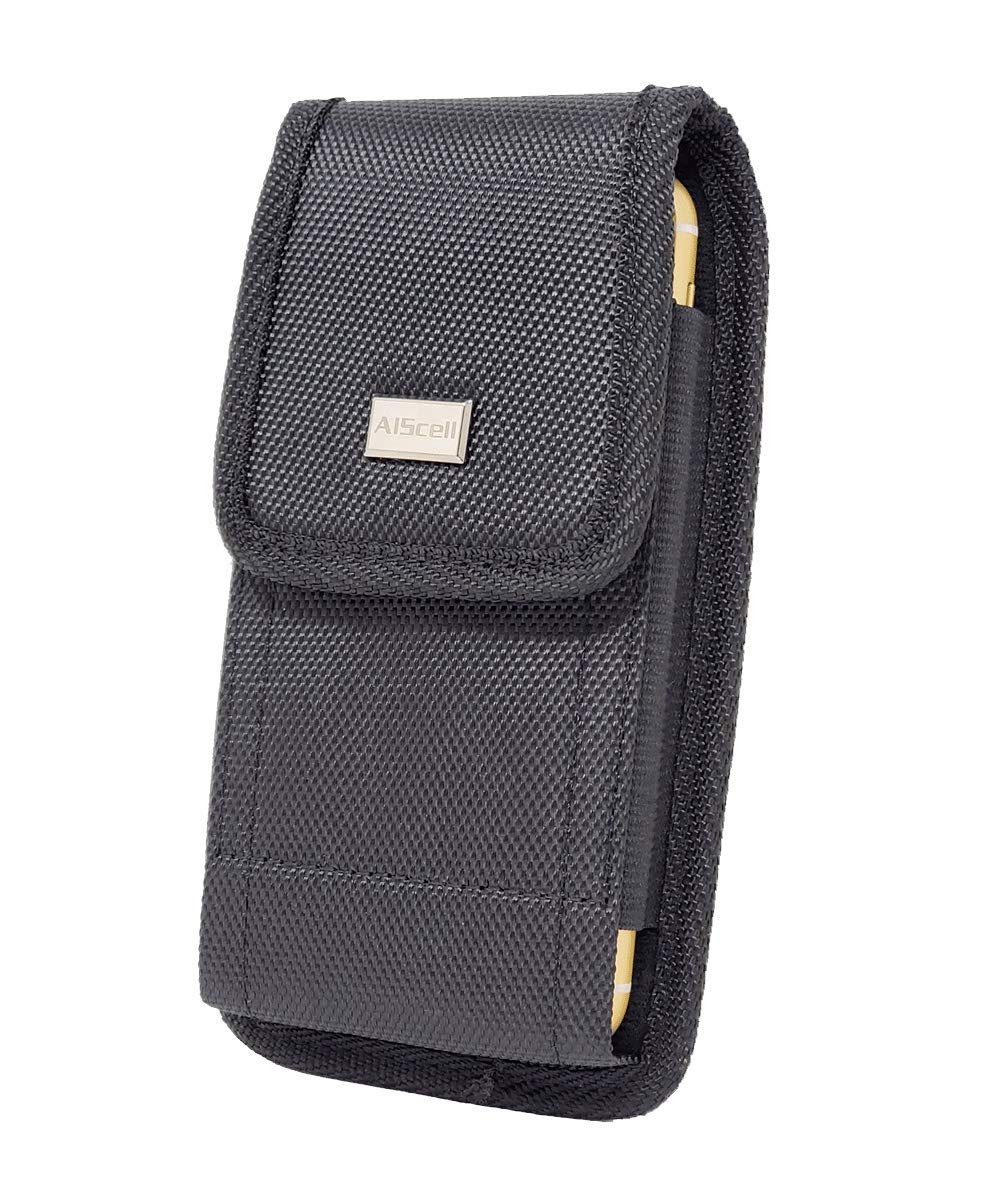 Sonim XP Pro 5G Rugged Nylon Phone Holster - Black Belt Clip Carrying Case for Protected or Bare Phones | Durable Mobile Accessory for Construction, Outdoor & Work Use