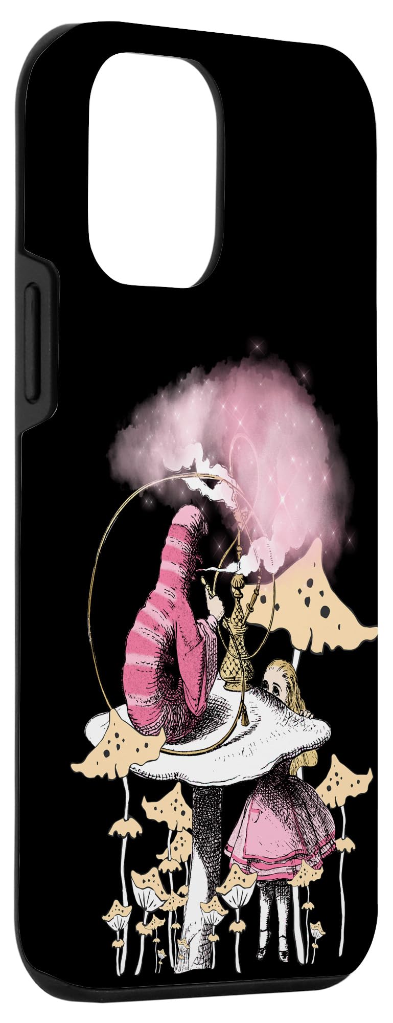 iPhone 12 mini Caterpillar Smoking Magic Mushrooms Alice In Wonderland Case - Unique Artistic Design for Fans of Fantasy and Psychedelic Themes, Perfect for Daily Use and Gift Giving