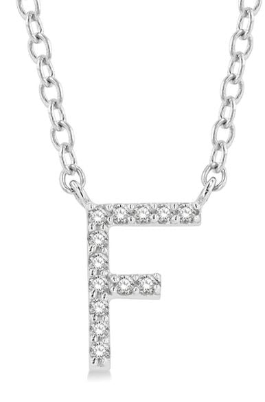Initial Diamond Pendant Necklace - Personalized Name Letter Jewelry for Women - Perfect for Birthdays, Anniversaries & Valentine's Gifts