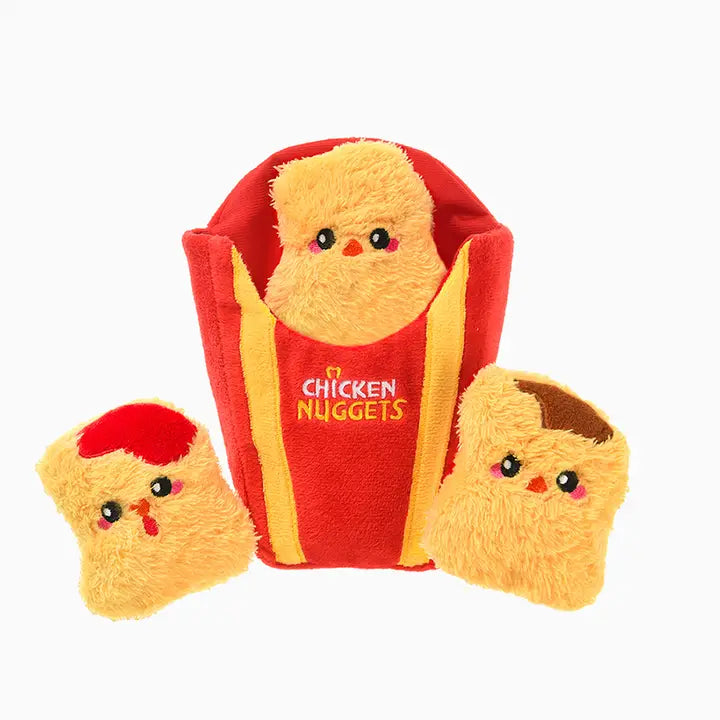 Interactive Chicken Nuggets Plush Toy for Kids - Fun & Cuddly Stuffed Animal for Playtime, Gifts & Pretend Food Games