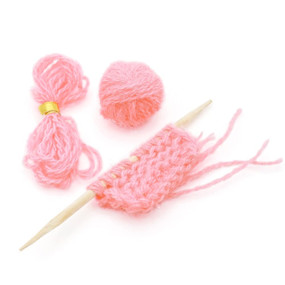 Odoria 1/12 Scale Miniature Knitting Yarn for Crochet - Tiny Dollhouse Decor Accessories - Perfect for DIY Crafts, Miniature Scenes & Dollhouse Displays