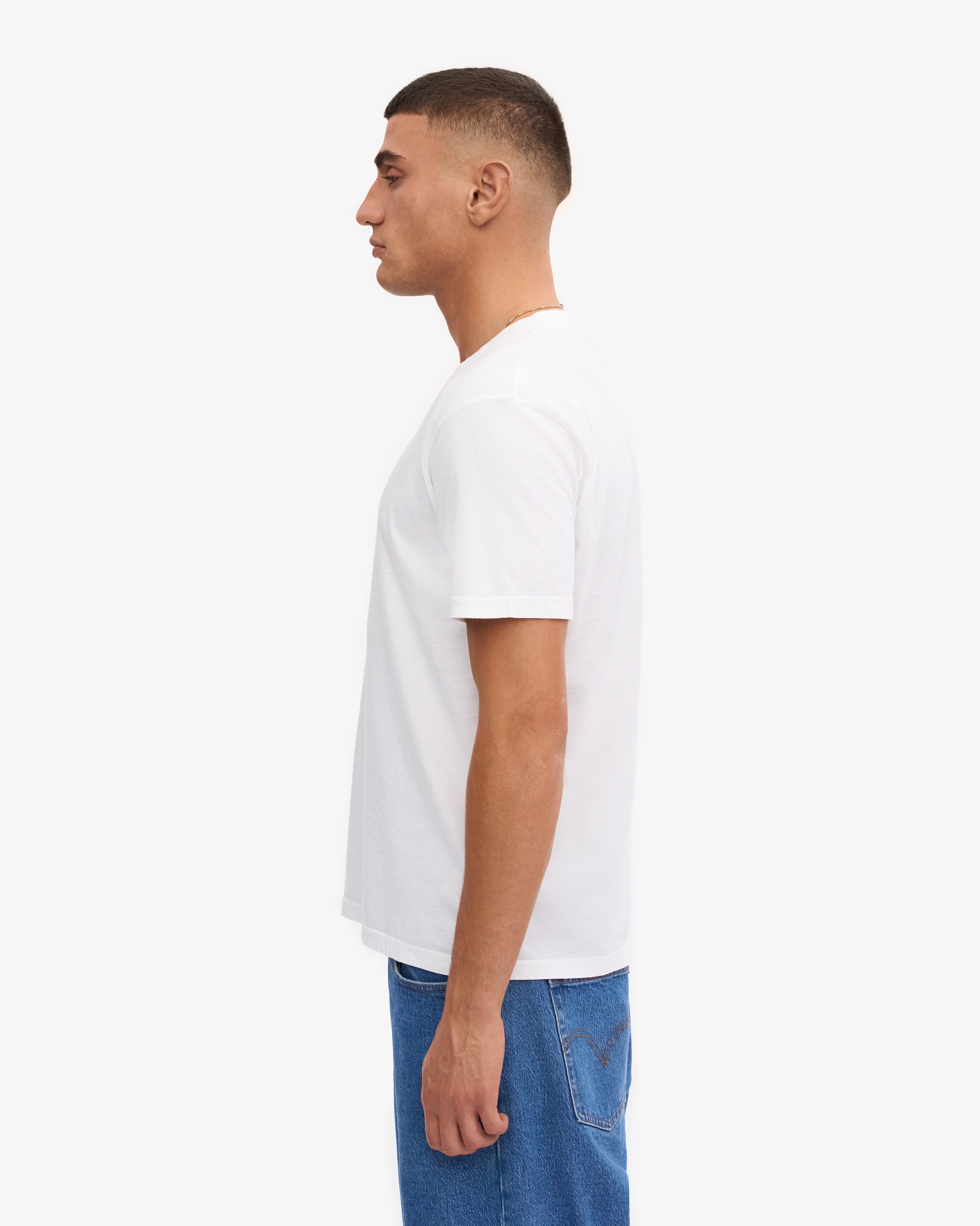 Classic Organic Cotton T-Shirt for Men & Women | Soft, Breathable & Eco-Friendly | Optical White | Perfect for Casual Wear, Gym & Everyday Outfits
