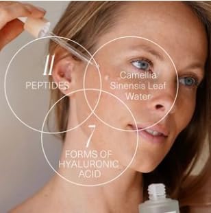 Replenish Hyaluron Peptide Ampoule 50ml - Anti-Aging Face Serum with Hyaluronic Acid, Peptides & Amino Acids for Wrinkles & Fine Lines - Hydrating & Firming Skincare for Day & Night Use