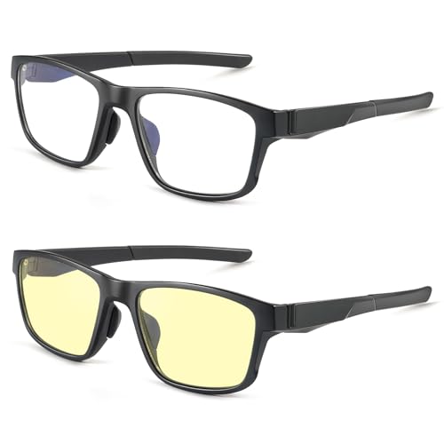 (Everyday Protection) 10- Clear/Yellow 2 Pack