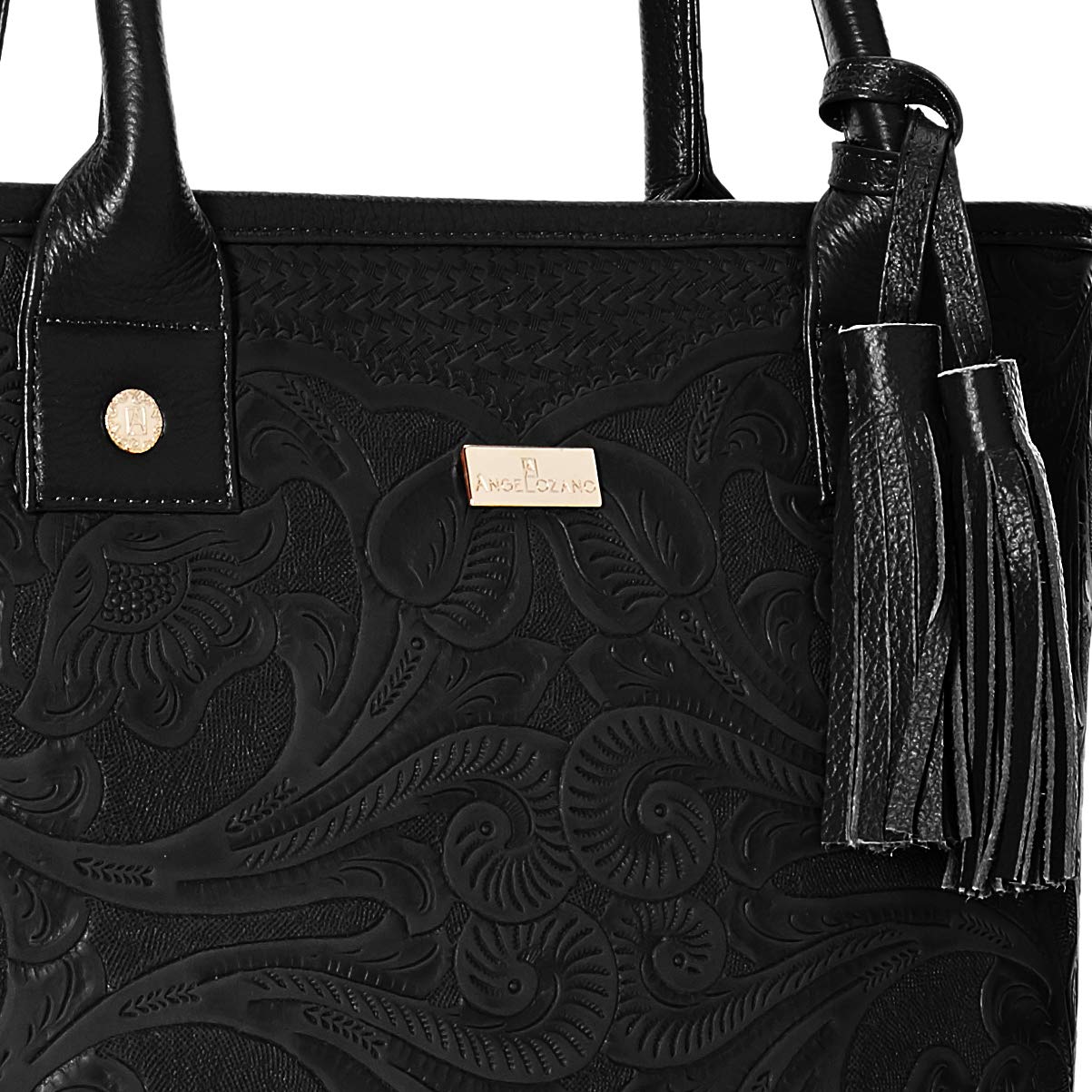 Handmade Leather Tote Bag for Women - Engraved Soraya Model - Stylish & Durable Shoulder Bag for Work, Travel & Everyday Use
