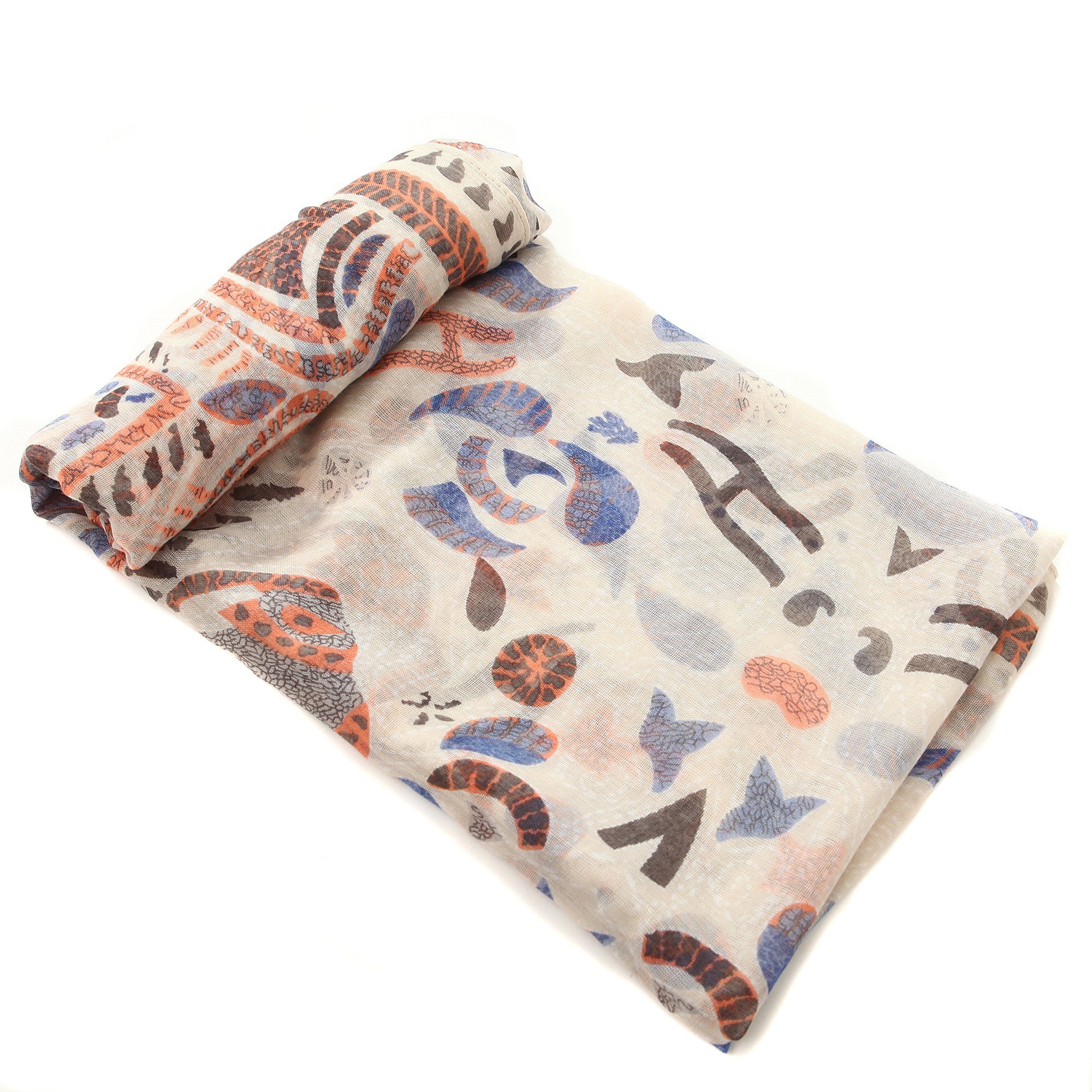 Richie House Elephant Print Scarf RH0472 - Stylish & Soft Fashion Accessory for Women, Perfect for Winter, Fall, and Gift Giving