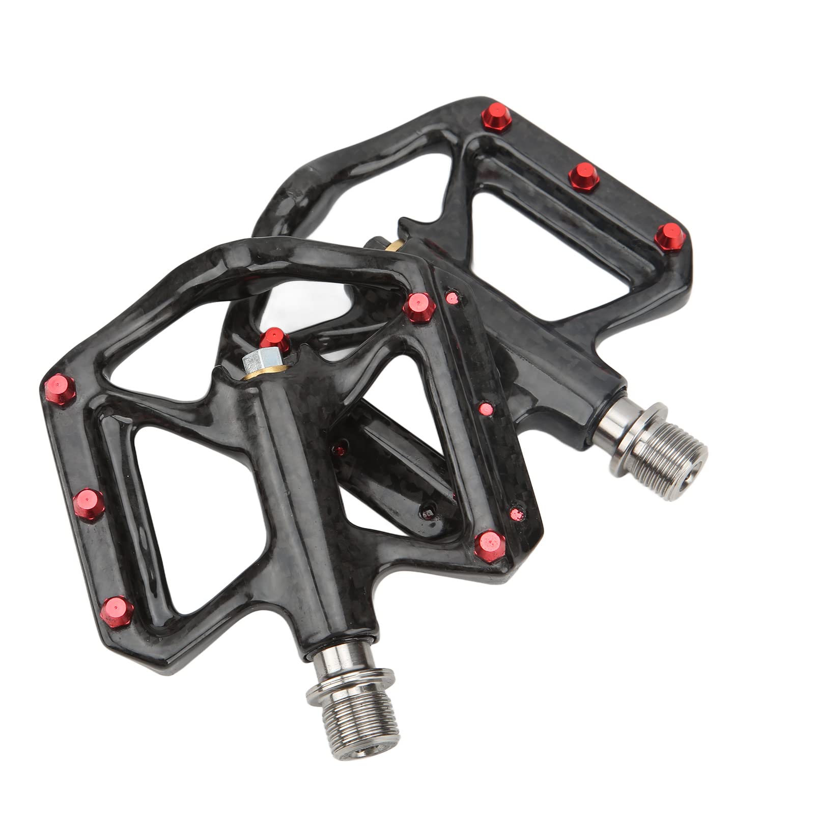 Premium Carbon Fiber Bike Pedals - 1 Pair with 3 Bearings Axle for MTB & Road Bikes | Lightweight & Durable Cycling Pedals for Mountain & Commuter Bikes
