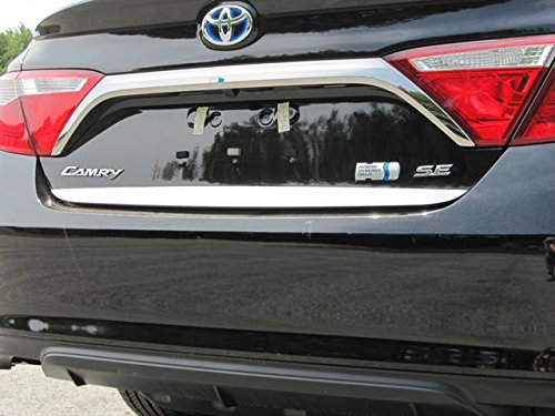 BRIGHTT-QA722389 Stainless Steel Rear Deck Accent Trim - 1 Piece Compatible with 2015-2017 Toyota Camry | Enhances Exterior Style & Protects Rear Deck from Scratches