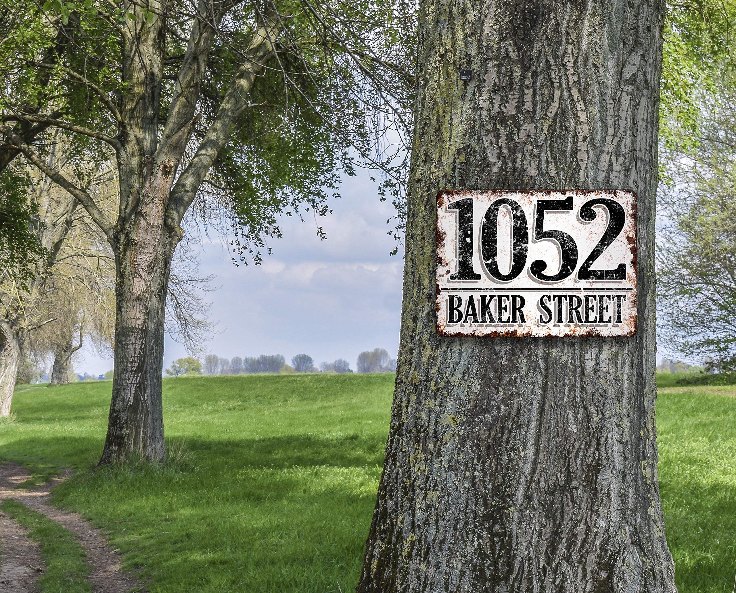 Personalized Custom House Address Plaque Sign - Durable Outdoor Metal Number Sign for Porch, Mailbox & Front Door - Weatherproof Home Decor for Curb Appeal & Housewarming Gifts