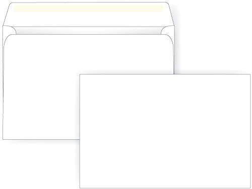 Premium White Wove Booklet Envelopes - 28lb Heavyweight, Gummed Seal (8.75