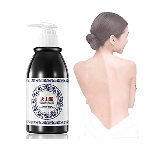 1/2Pcs Volcanic Mud Body Wash - Fast Whitening, Moisturizing & Firming Skin Care, Instant Brightening Bath Cream with After-Sun Repair | Natural Gentle Exfoliation for All Skin Types (250ml) | Perfect for Post-Sun Care, Daily Hydration & Skin Renewal