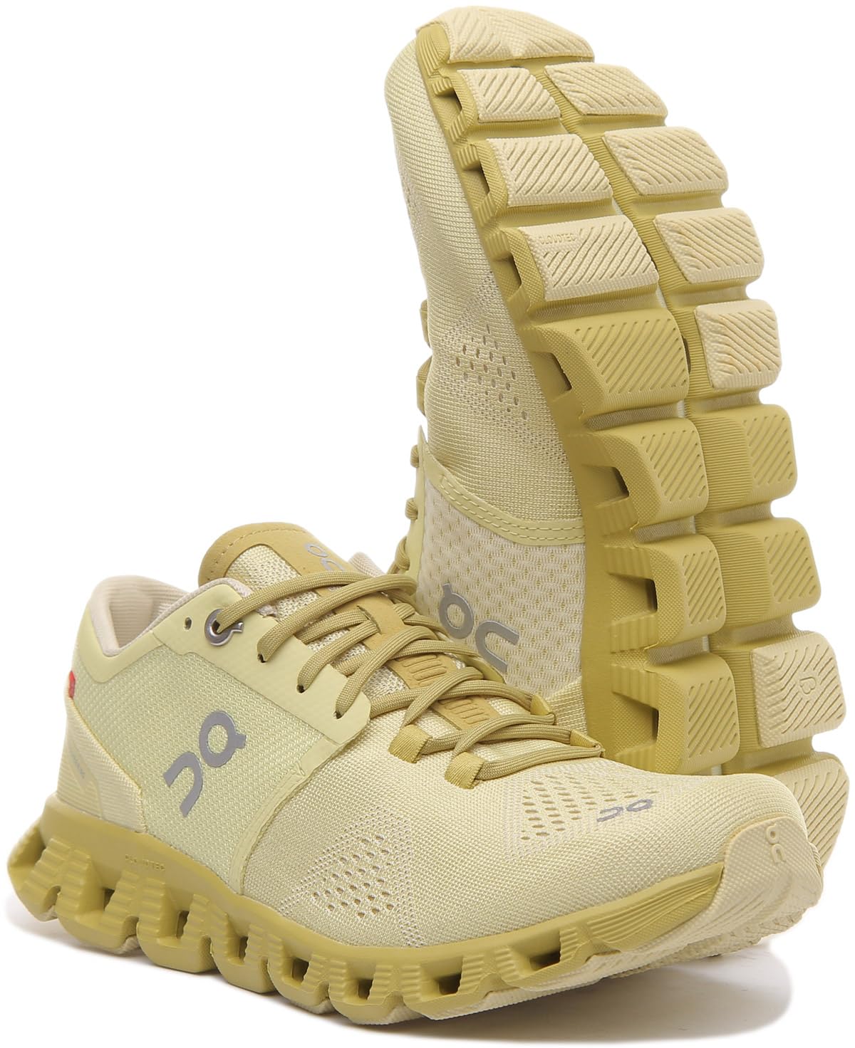 ON Women's Cloud X Running Sneakers - Lightweight & Comfortable for Jogging, Walking & Gym - Glade/Citron Yellow - Size 6 US Medium - Perfect for Outdoor Activities & Casual Wear