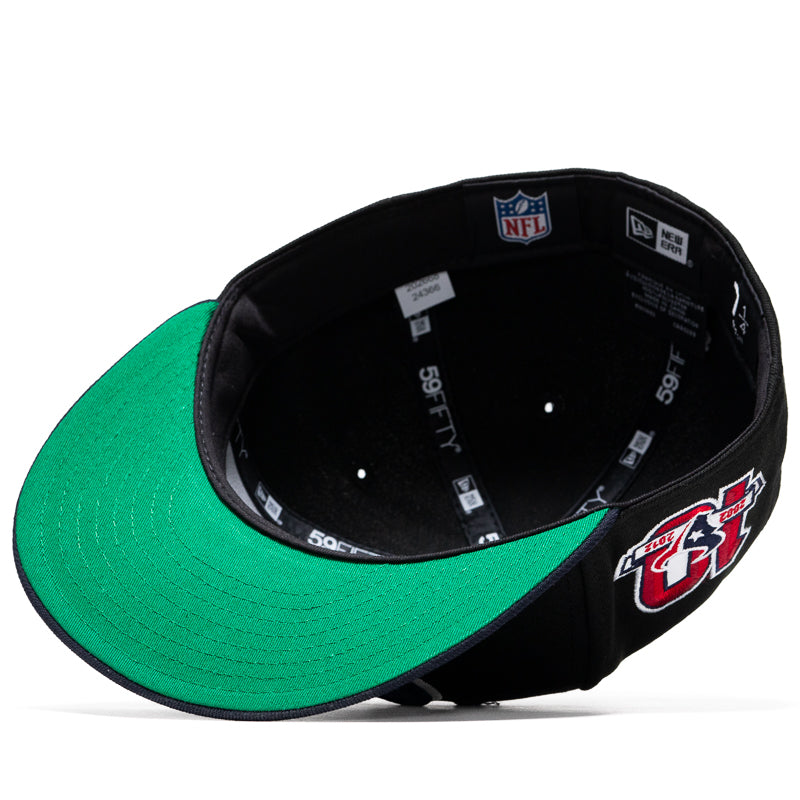 New Era x Politics Houston Texans 59FIFTY Fitted Cap - Black/Navy - Official NFL Licensed Snapback Hat for Men - Perfect for Football Games, Sports Events & Streetwear Fashion