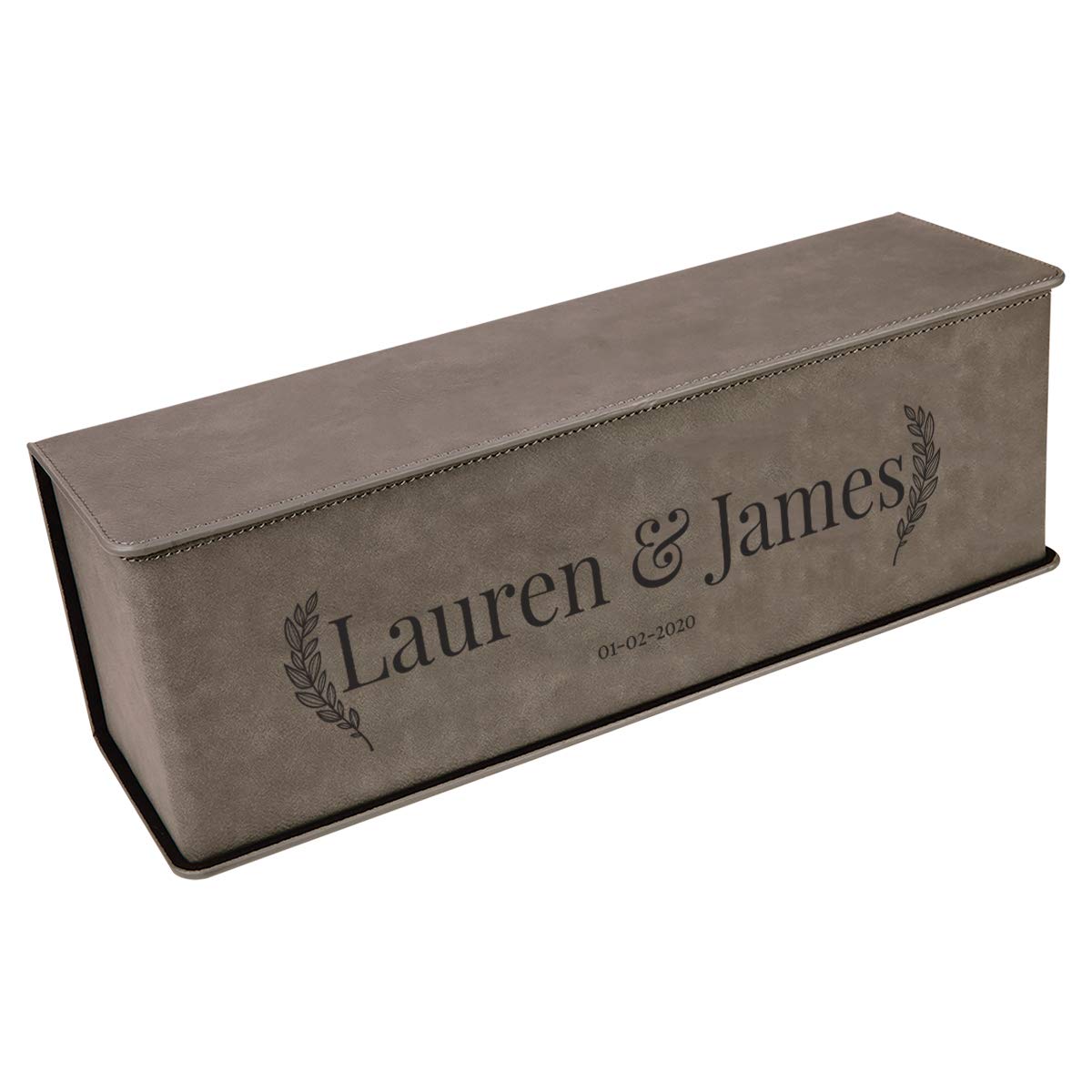 Personalized Leatherette Wine Gift Box with Corkscrew & Accessories - Perfect for Anniversary, Birthday & Housewarming Presents
