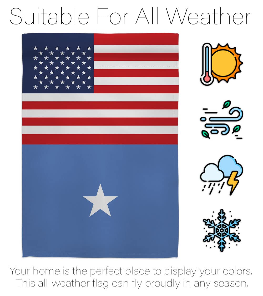 Americana Home & Garden Somalia US Friendship House Flag - Double-Sided Decorative Banner for Yard, Garden & International Events - Made in USA - Perfect for Patriotic Displays, Cultural Celebrations & Diplomatic Gifts