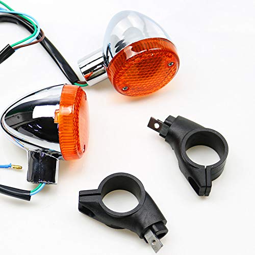 Honda STEED VLX 400 600 Shadow 400 750 VTX Front Turn Signal Indicator Light - Replacement LED Bulbs for Motorcycle Safety & Customization - Perfect for Night Riding & DIY Upgrades