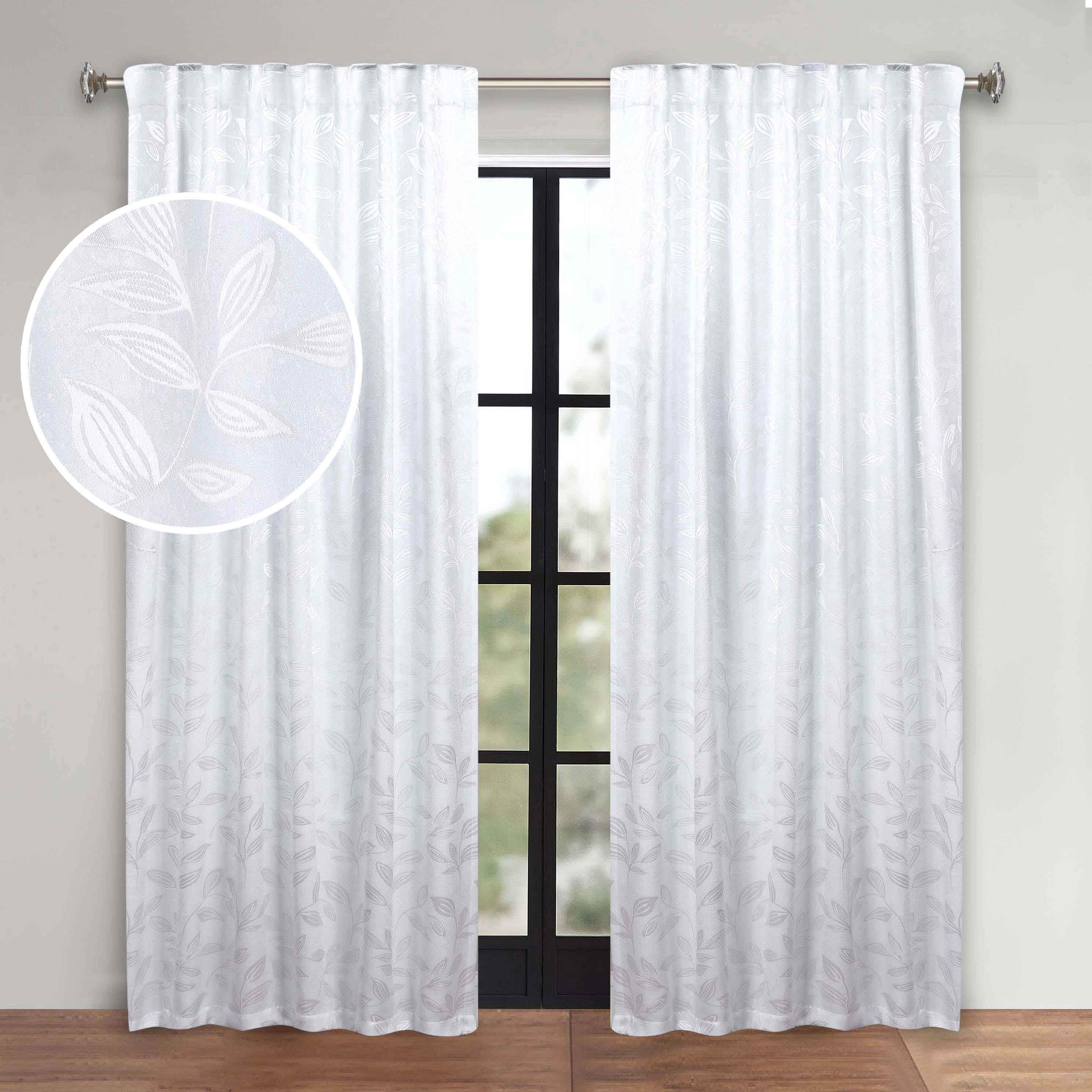 Premium Blackout Curtains for Bedroom - Super Soft Thermal Insulated Room Darkening Drapes with Back Tab Design (Set of 2 Panels) - Perfect for Nursery, Home Theater & Shift Workers