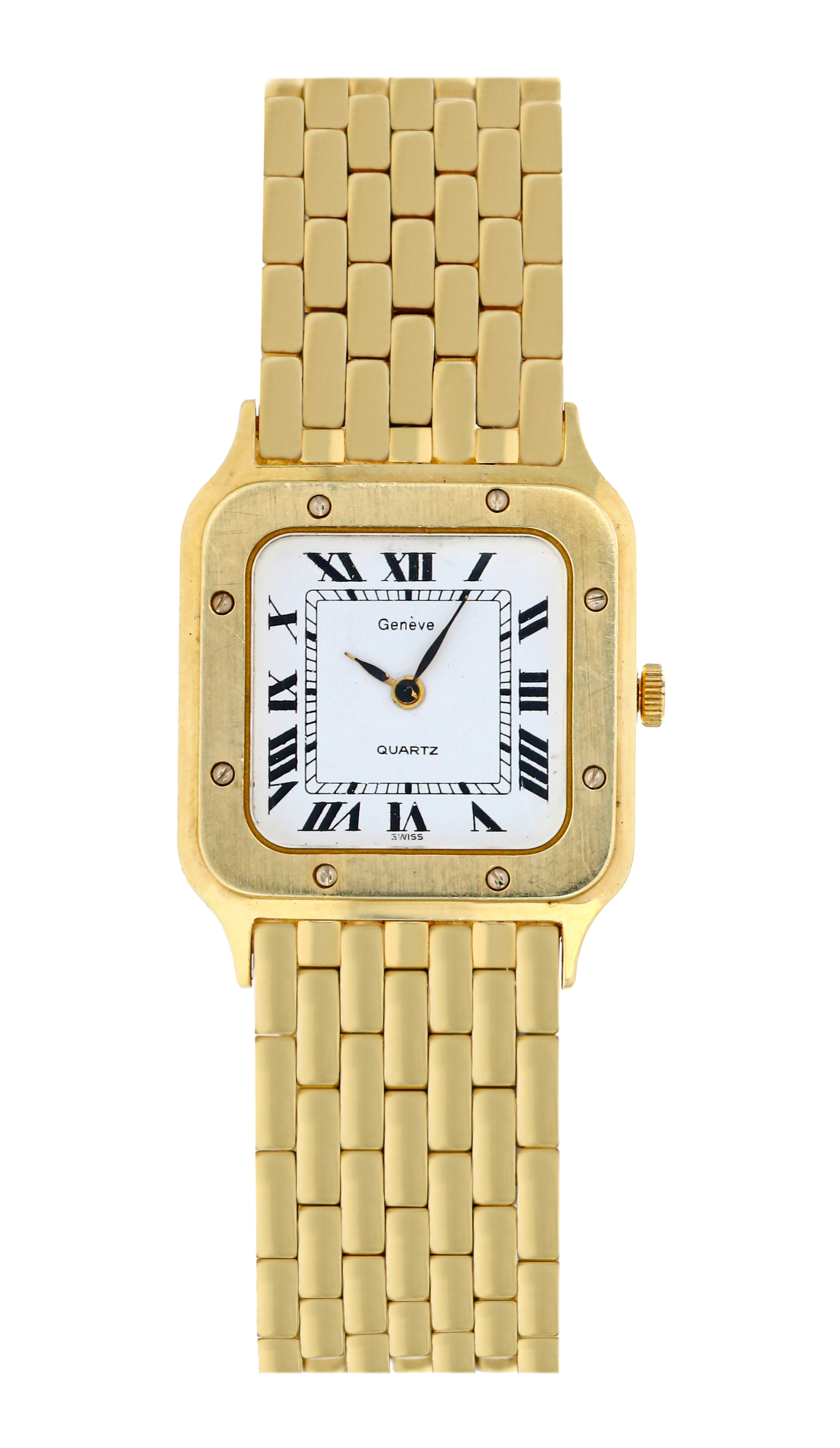 14K Gold Ladies Geneve Watch - Elegant & Luxurious Timepiece for Women | Perfect for Daily Wear, Special Occasions & Gifts