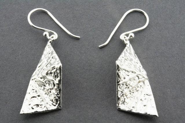 Sterling Silver Foiled Fold Earrings - Elegant & Dainty Jewelry for Women - Perfect for Parties, Weddings & Everyday Wear
