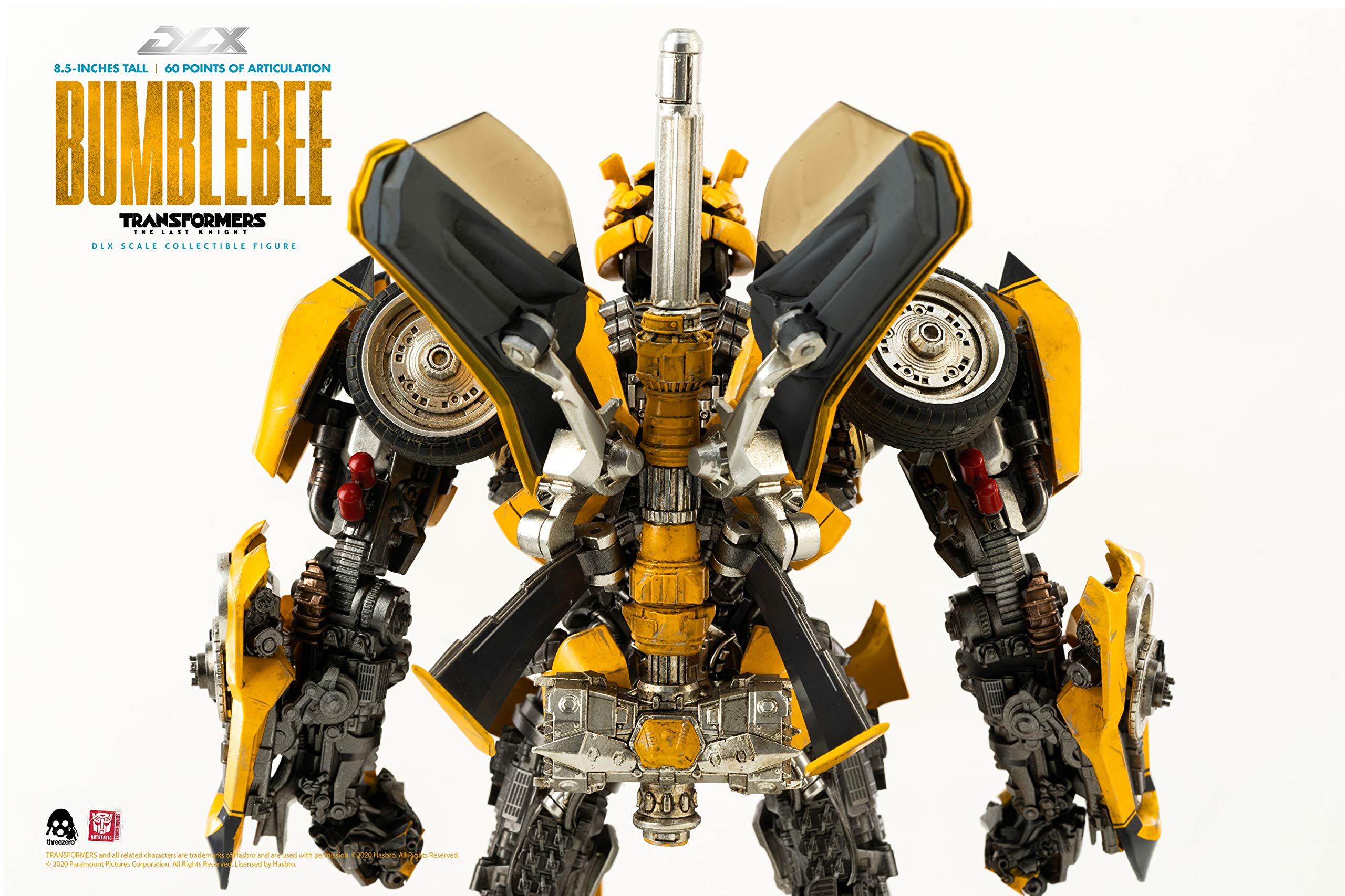 Transformers The Last Knight Bumblebee DLX Scale Collectible Action Figure - Premium Movie Replica for Display & Collectors