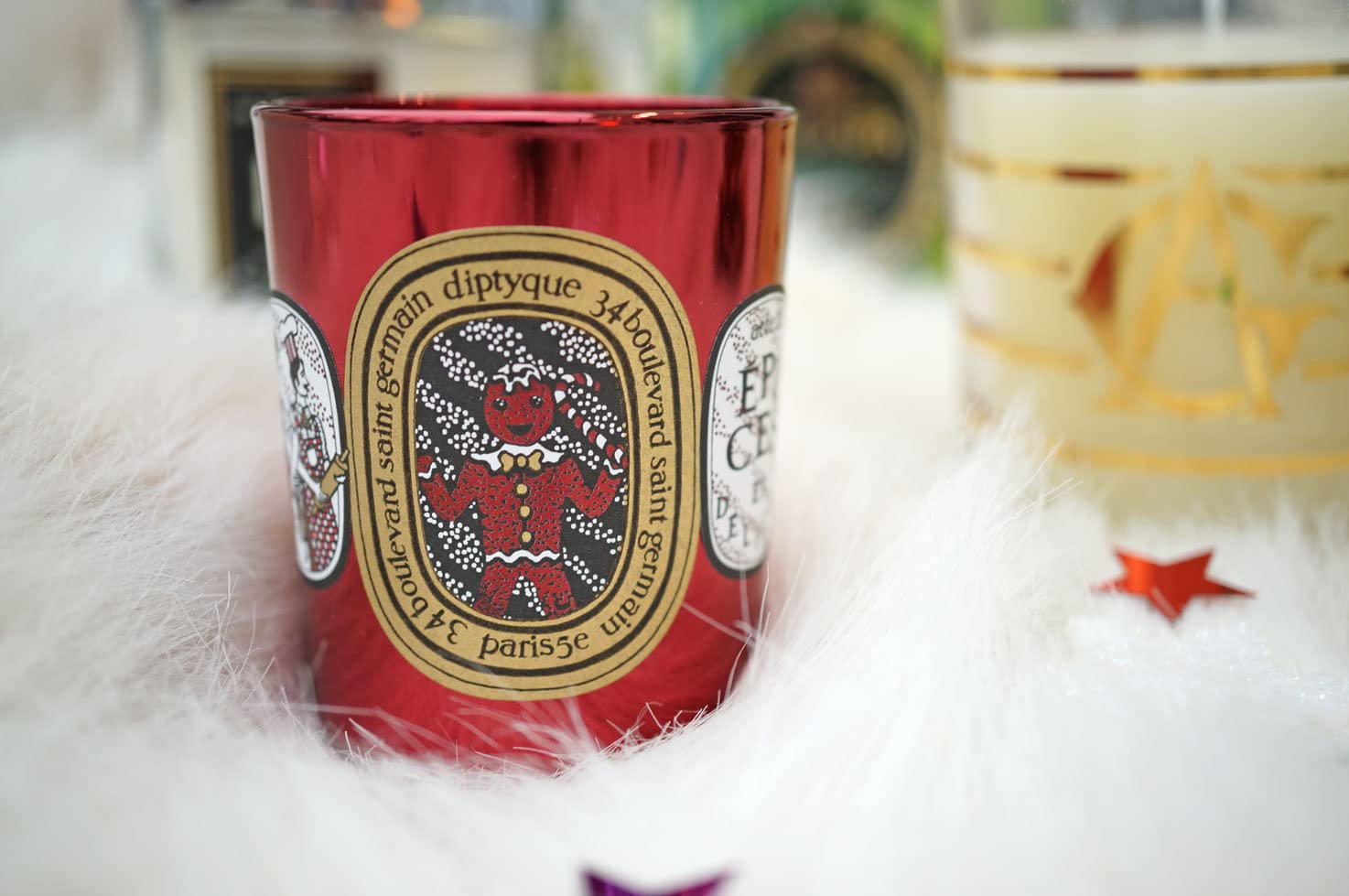 Diptyque Amande Exquise Scented Candle 6.7 oz | Luxury Almond-Scented Soy Wax Candle for Home, Spa & Romantic Ambiance