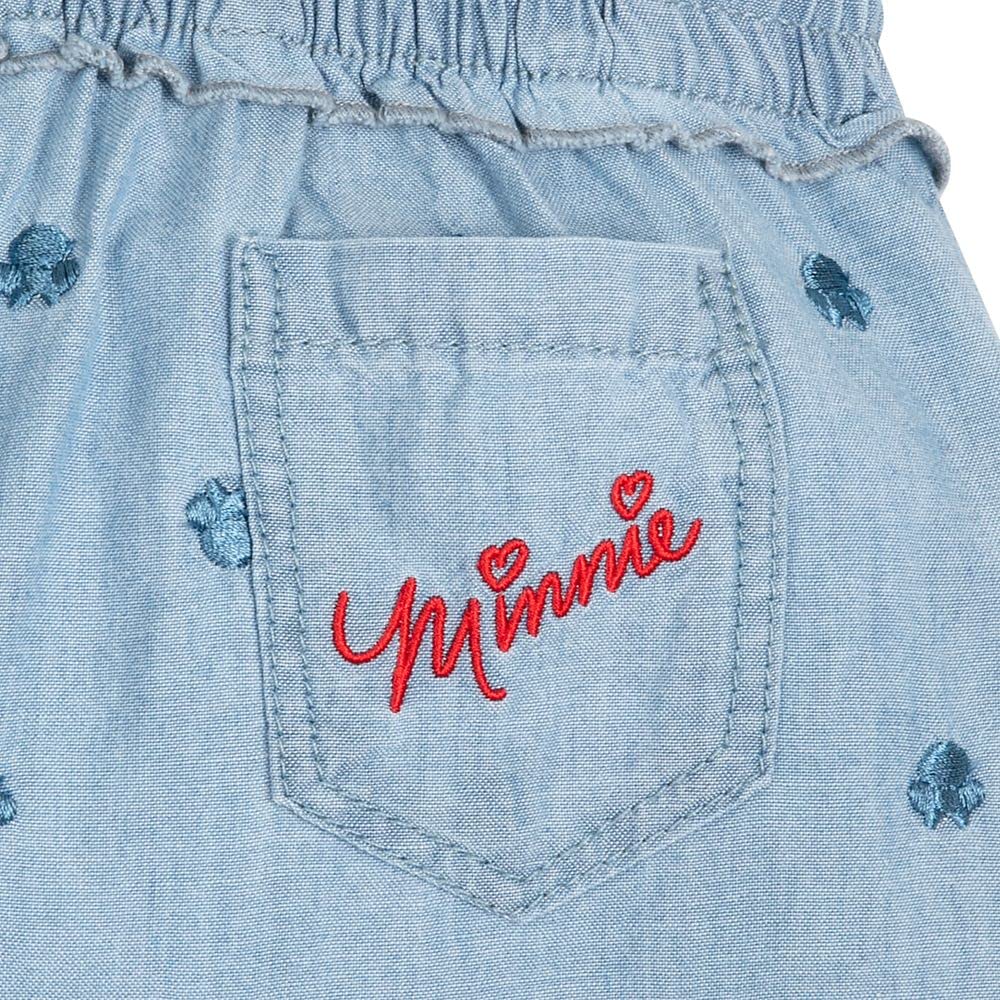 Disney Minnie Mouse Chambray Pants for Girls - Cute Denim-Style Casual Pants for Toddler & Kids | Perfect for School, Playdates & Family Outings