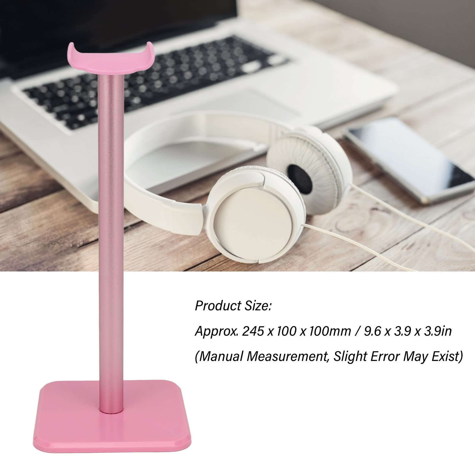 VBESTLIFE Premium Aluminum Headphone Stand - Universal Headset Holder for PC Gaming, Office & Home Use - Durable Earphone Display Stand for All Headphone Sizes (Perfect for Desk Organization & Gaming Setup)