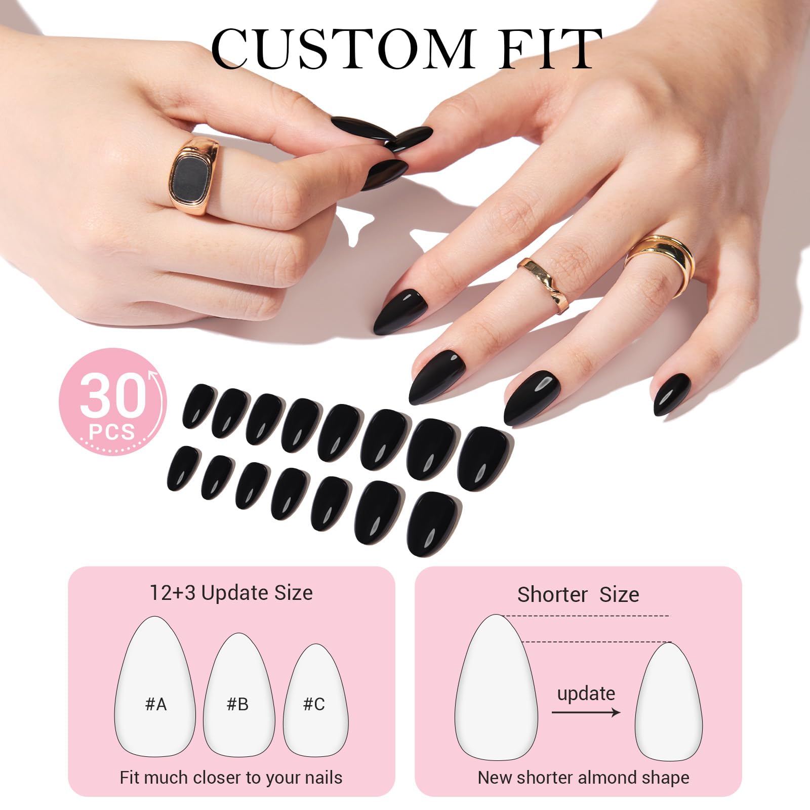 GLAMERMAID Dark Red Press On Nails Short Almond Shape - Blood Scarlet Red Handmade Soft Jelly Gel Fake Nails for Women | Burgundy & Deep Red Oval Stick-On Nails Kit with Glue | Reusable Acrylic False Nails Set for Parties, Weddings & Everyday Wear