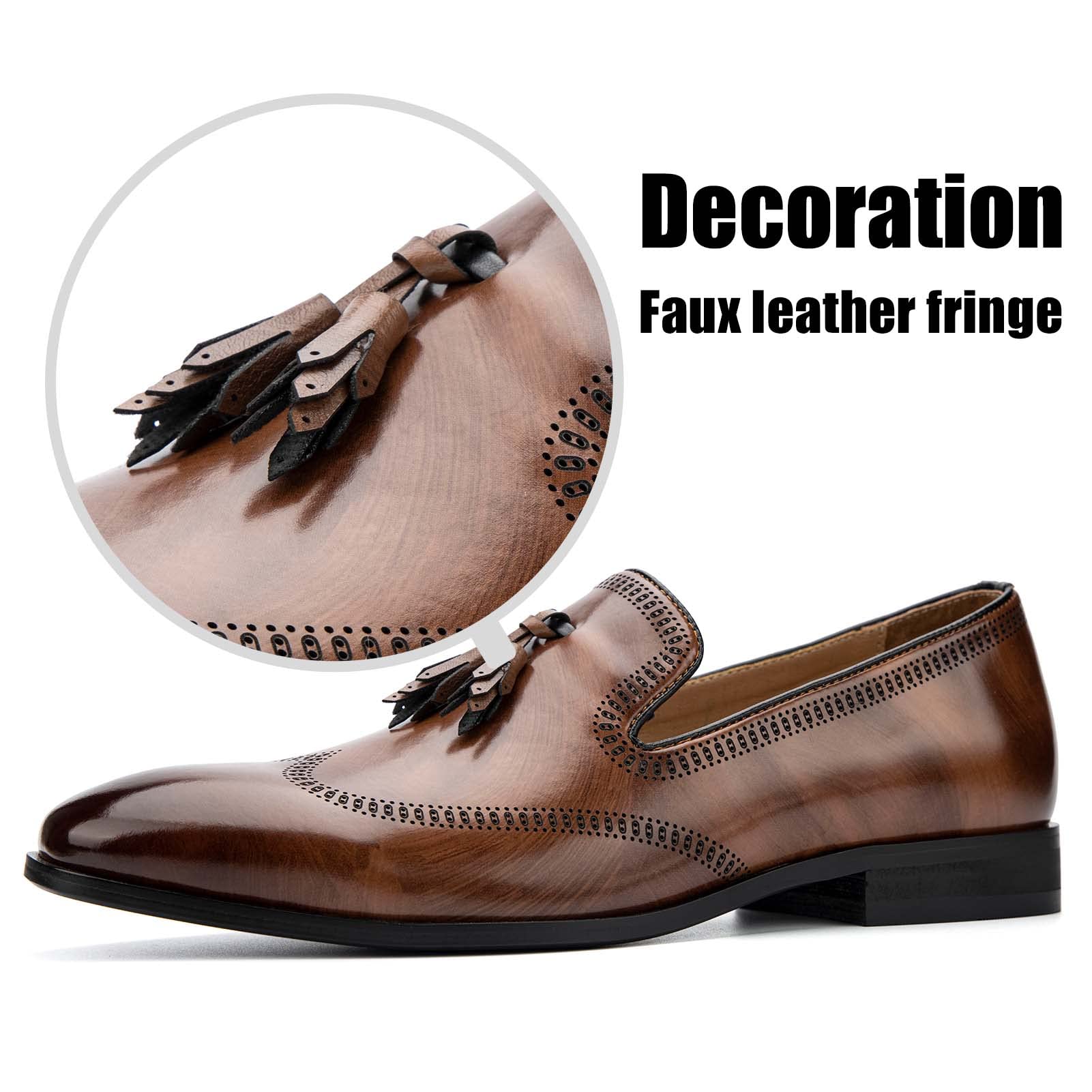 JITAI Men's Slip-On Loafers - Casual Driving Shoes for Business & Dress Wear | Comfortable & Stylish for Office, Travel & Daily Wear