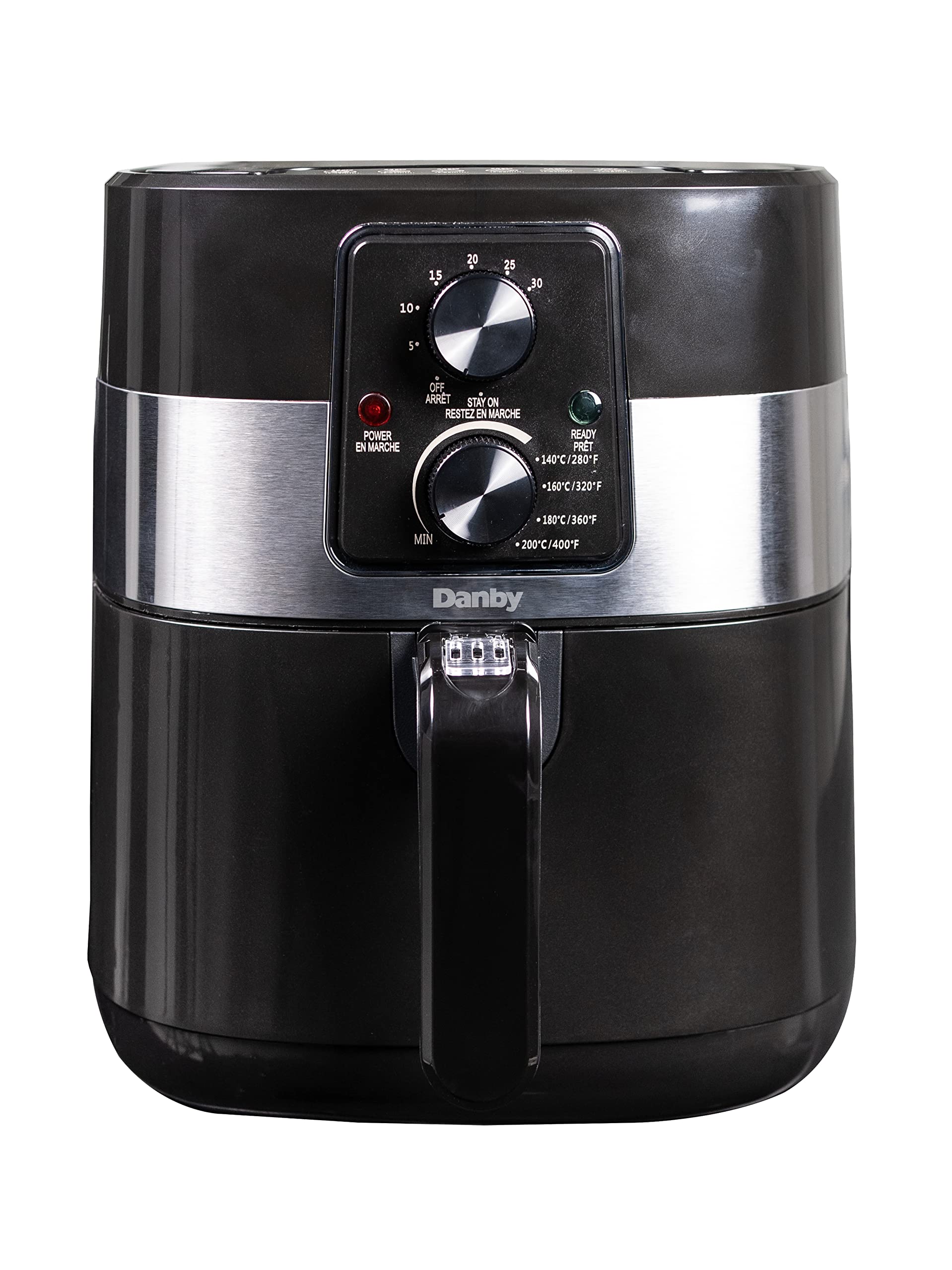 Danby DBAF03224BD11 3.2 Quart (3.5L) Black Air Fryer with Digital Timer, Adjustable Temperature Control & Removable Basket - Perfect for Healthy Cooking, Snacks & Family Meals