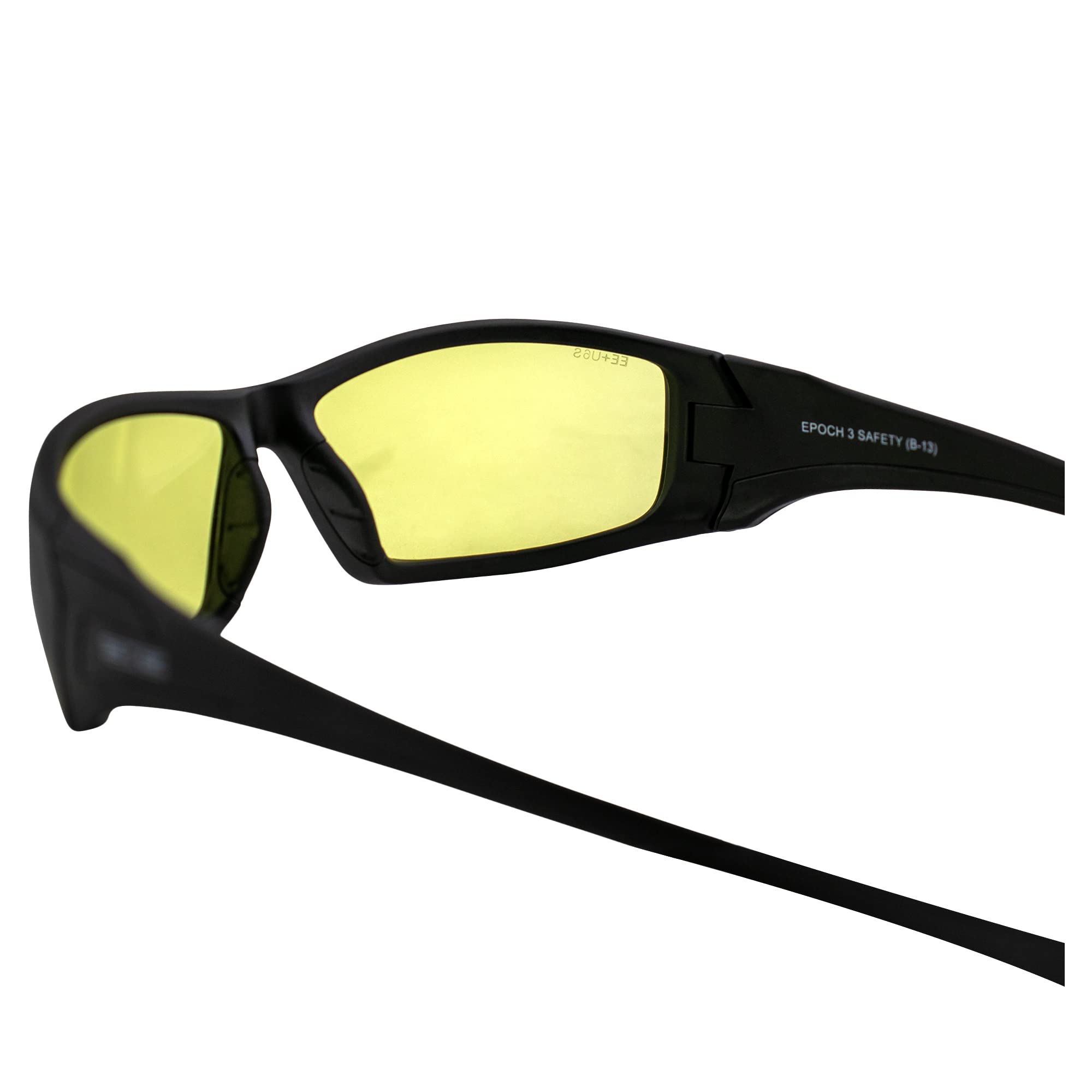 Epoch Eyewear Liberator Sport Sunglasses - 3 Pack Black Frames with Clear, Smoke & Yellow Lenses for Running, Cycling & Outdoor Activities