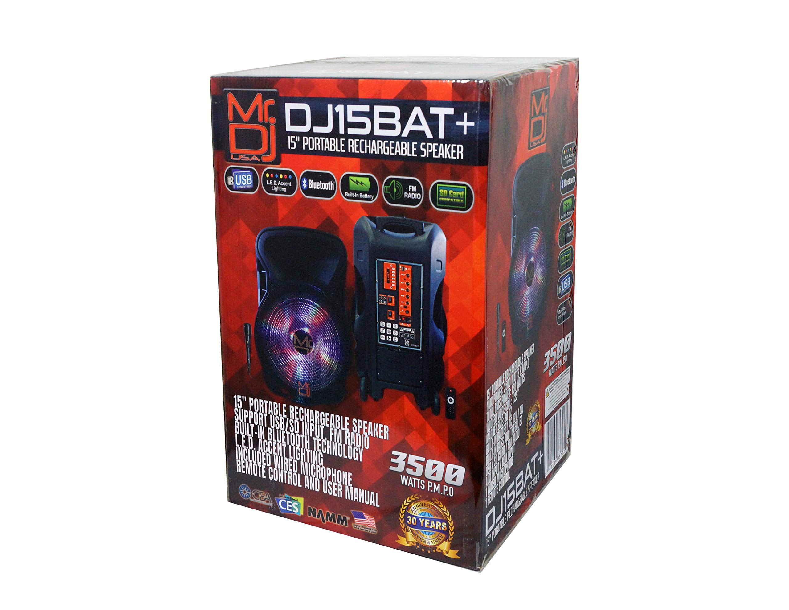 Mr. DJ USA DJ15BAT+ 15