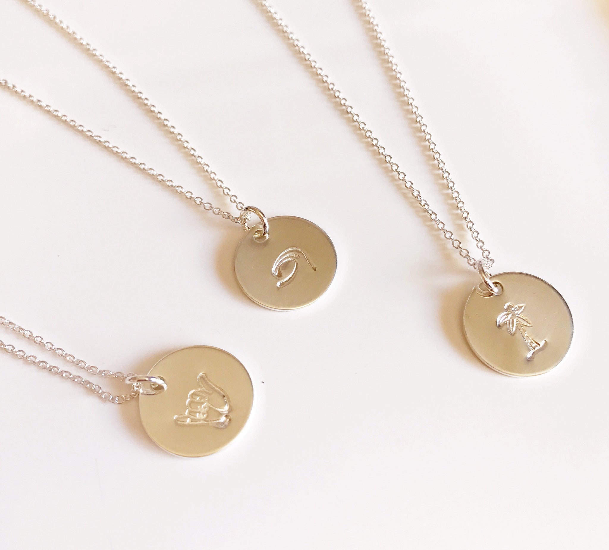 Haley Palm Tree Necklace (N228) - Elegant Summer Jewelry for Beach Vacations & Tropical Parties