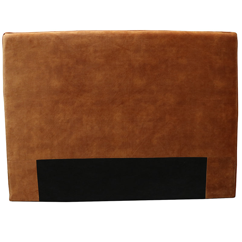 Sanderson Copper Velvet Headboard - Super King Size Upholstered Bed Frame for Luxurious Bedroom Decor