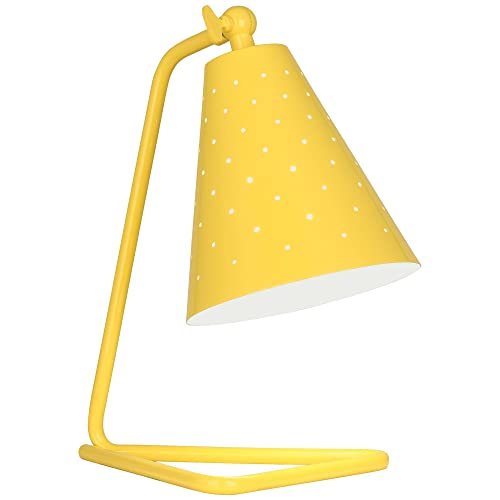 Robert Abbey Pierce Canary Yellow Gloss Metal Desk Lamp - Adjustable Modern Office Lighting for Study, Reading & Home Decor